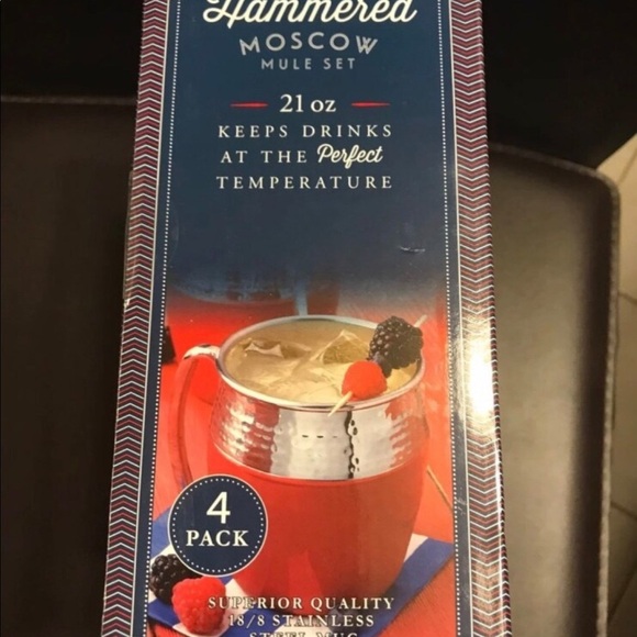 Hammered Moscow Mule 4 Piece Set - Picture 5 of 8